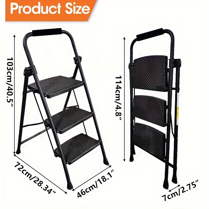 Steel folding online stool