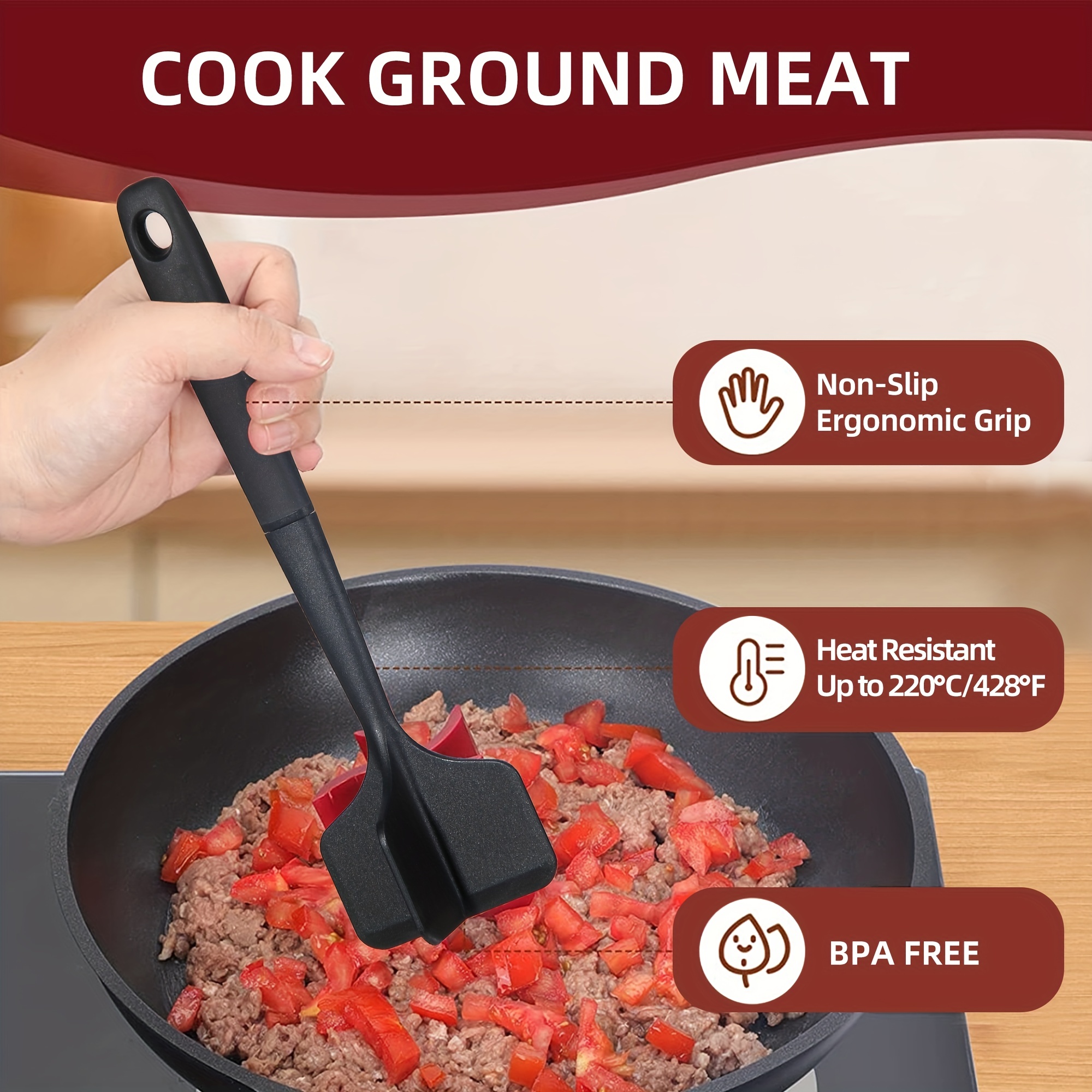 Meat Chopper Professional Heat Resistant Nylon Meat And - Temu
