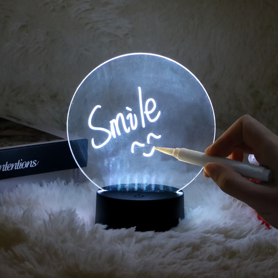 DIY Hand Draw Light Up Board With Stand Glow Memo LED Message