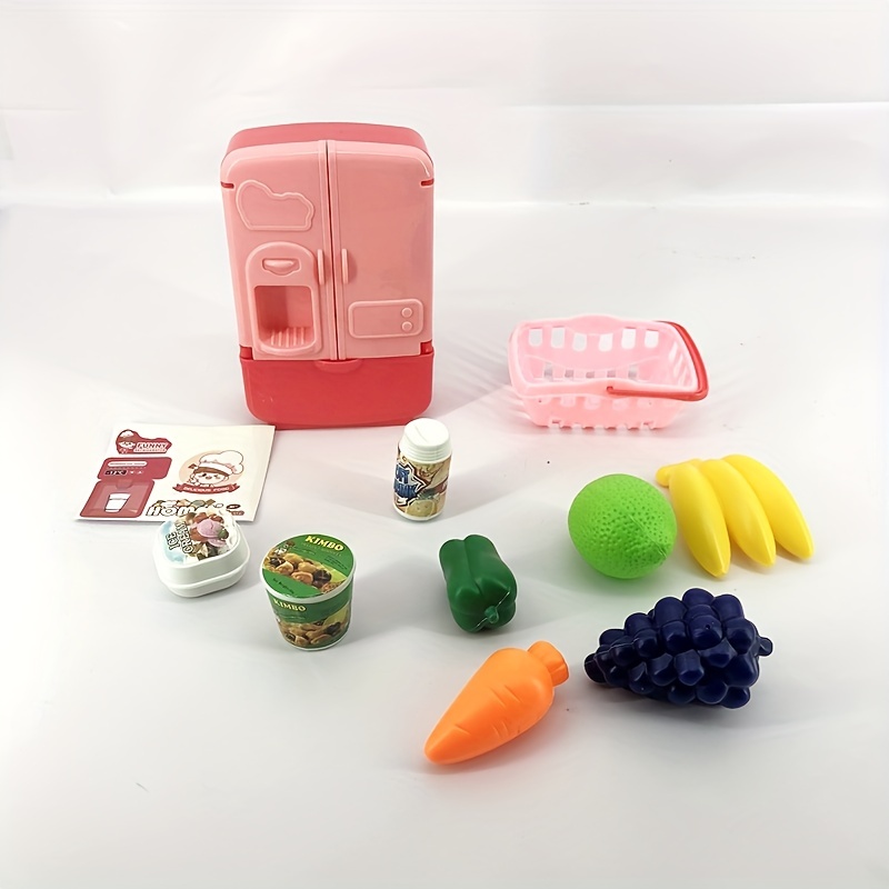 Mini Refrigerator Toys Simulation Food Children's Toys - Temu