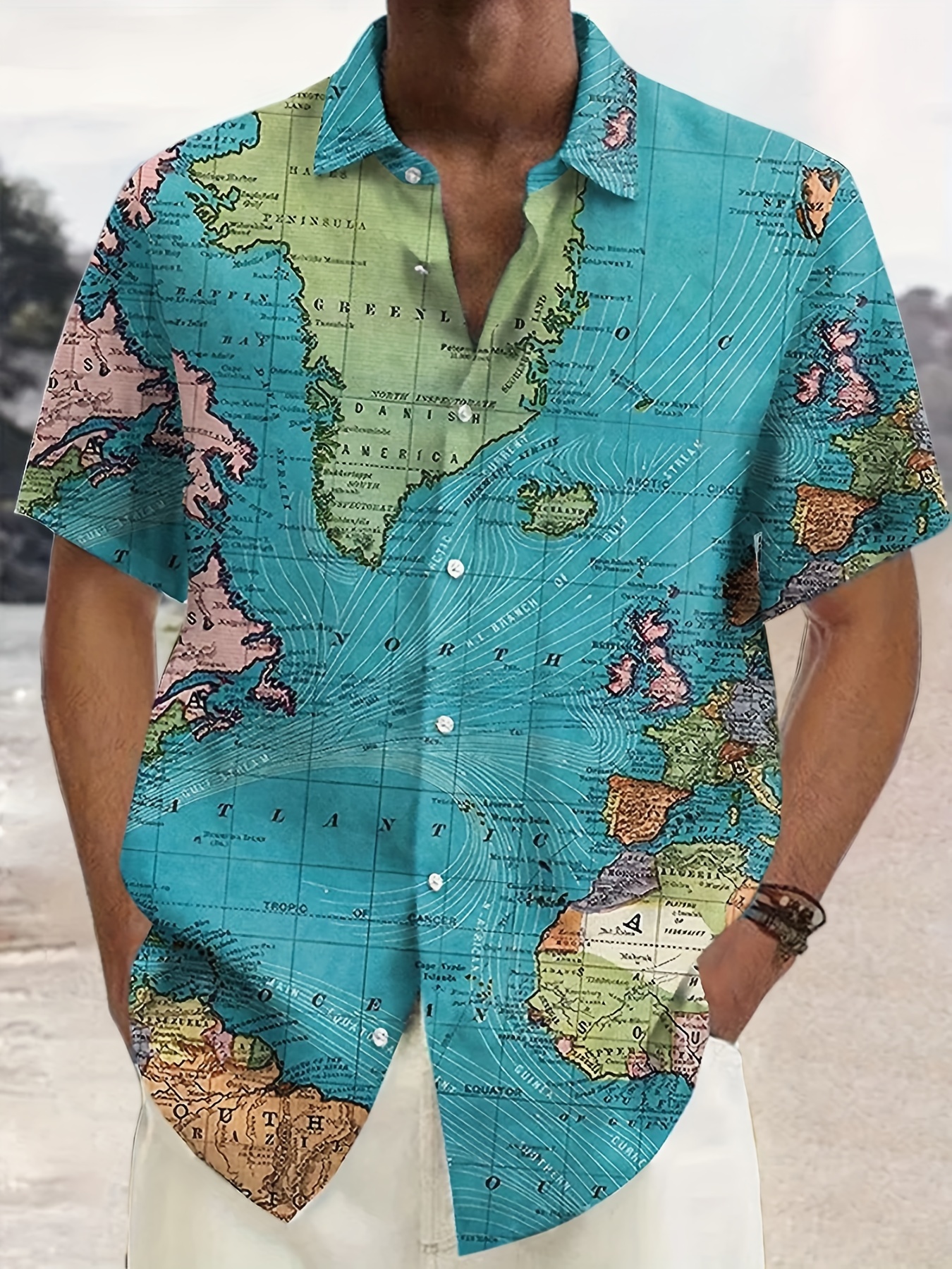 Mig hærge Serena Plus Size Mens Hawaiian Shirts For Beach Comfy Full Retro Map Printed Short  Sleeve Aloha Shirts Oversized Casual Loose Tops For Summer - Men's Big &  Tall - Temu New Zealand