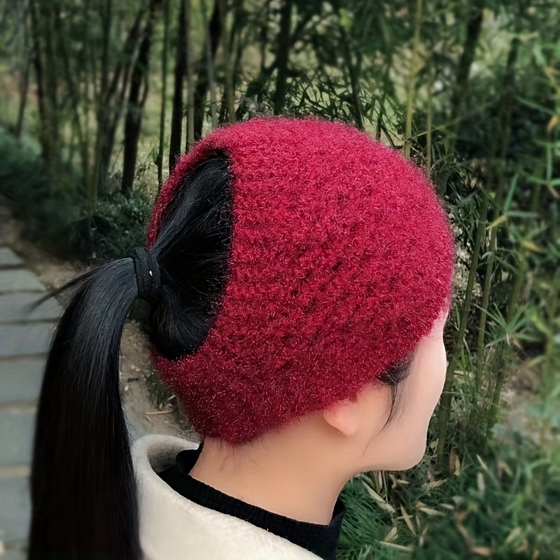 Winter Warm Wide Headband Solid Color Coldproof Knit - Temu Canada