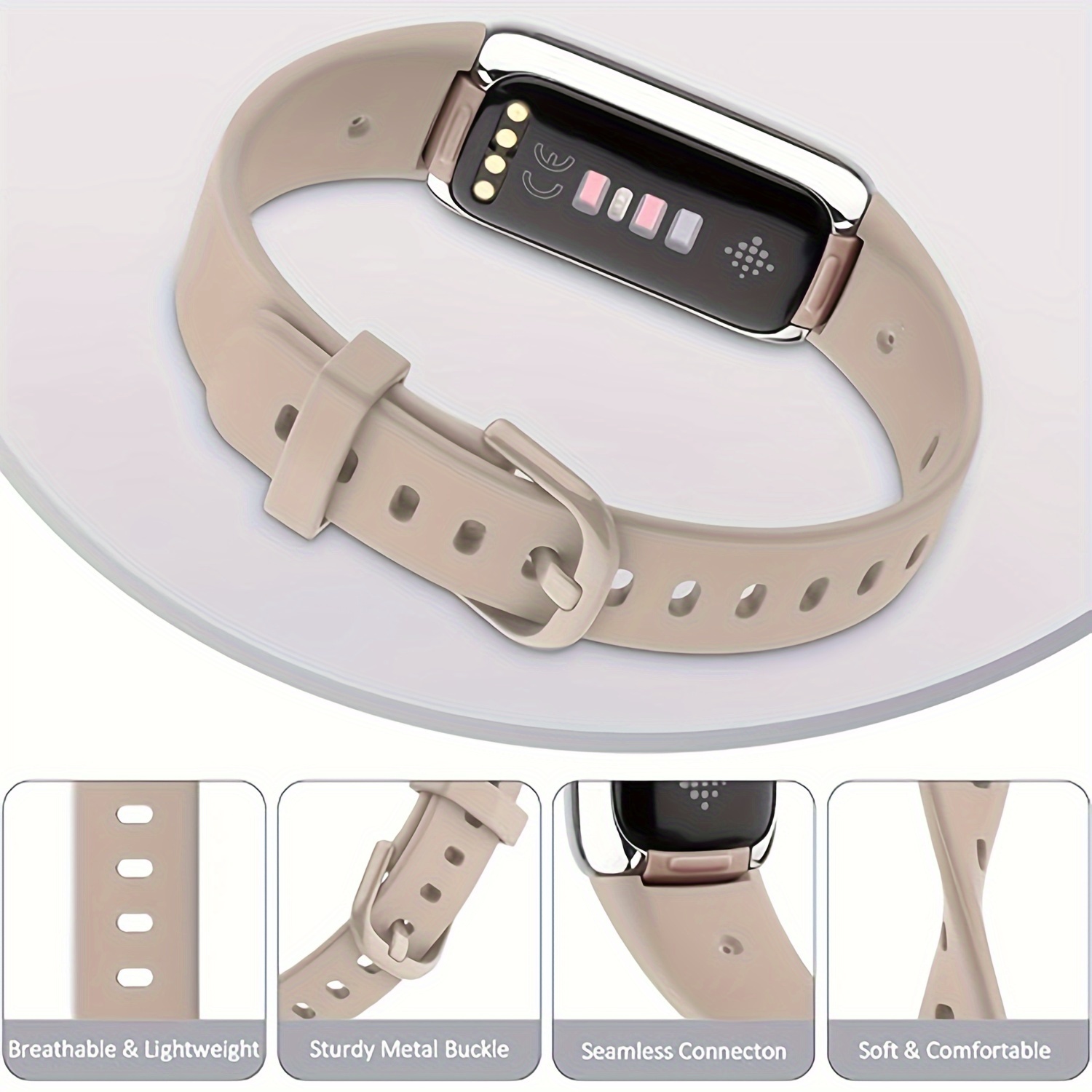 Replacement Band Compatible Luxe Bands Women Men Soft - Temu Canada