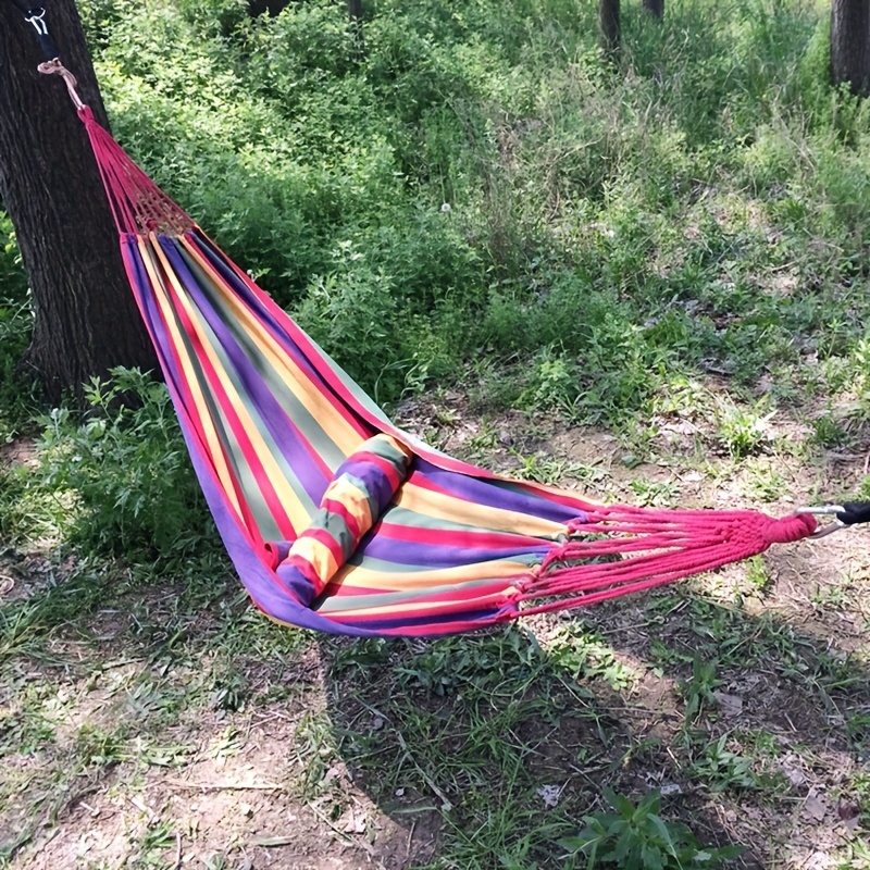 Canvas Hammock Swing Chair for Relaxation and Comfort