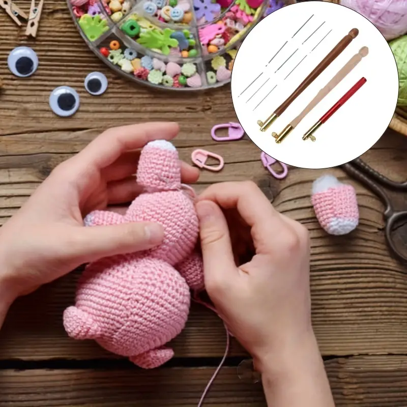 Crochet Hooks Ergonomic Rubber Grips For Beginners And - Temu