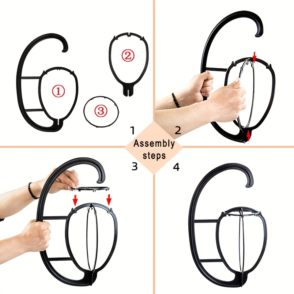 Portable Wig Stand Holder Hat Display Folding Accessories