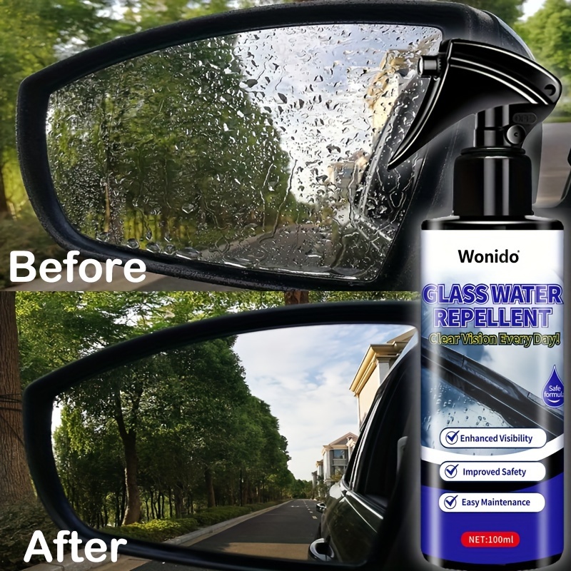 Anti Fog Spray for Car Window Windshield Glasses, Anti-fogging  Water-Repellent Hydrophobic Coating Agent, Car Oil Film Remover Anti Rain  Spray for Glass Rear View Mirror 100ml 