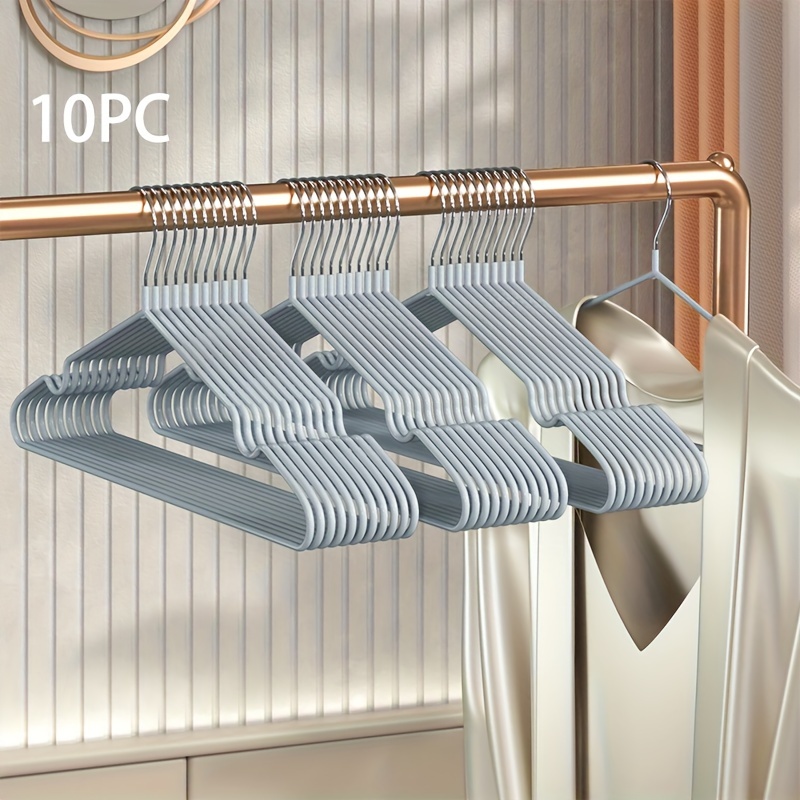 Plastic Clothes Hangers, Traceless Non-slip Clothes Hanger, Ultra-thin Coat  Hanger, Simple Clothes Drying Rack For Clothing Stores - Temu