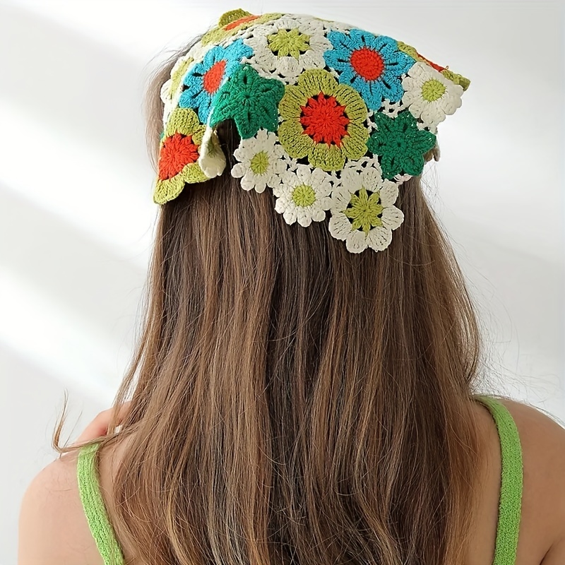 Boho Style Crochet Headscarf Knitted Hair Band