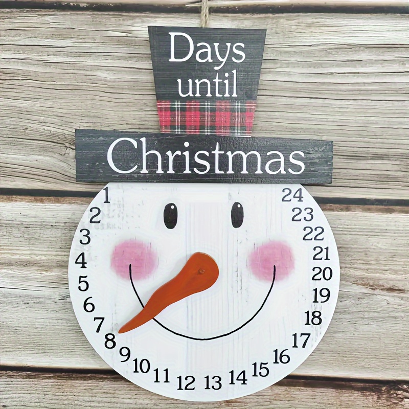 Christmas Countdown Calendar Pendant, Cartoon Old Man House Non-woven  Christmas Tree Felt Calendar, Wall Calendar - Temu