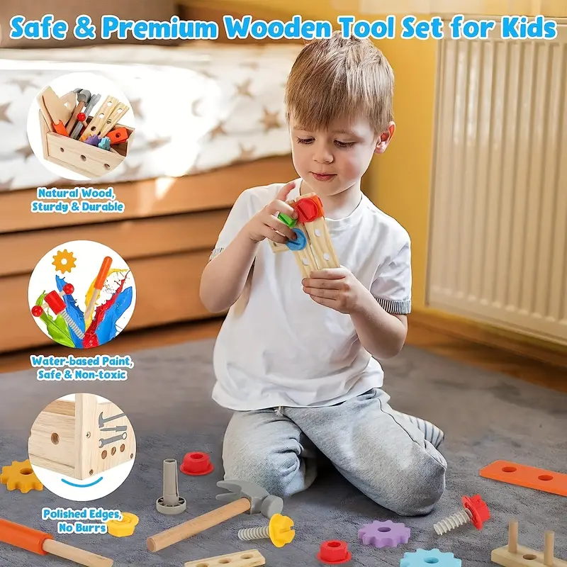 Kit herramientas de juguete de construcción