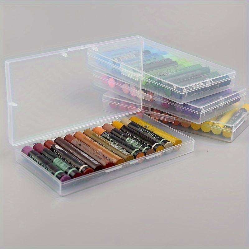 Transparent Pencil Box Hard Plastic Pencil for Case Crayon Pen Box Sketch  Pencil for Case Stacking Office Organ Drop Shipping - AliExpress