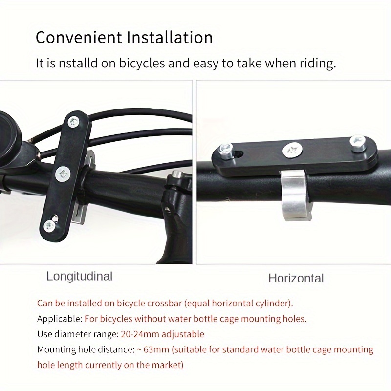 Mounting a water discount bottle cage without holes