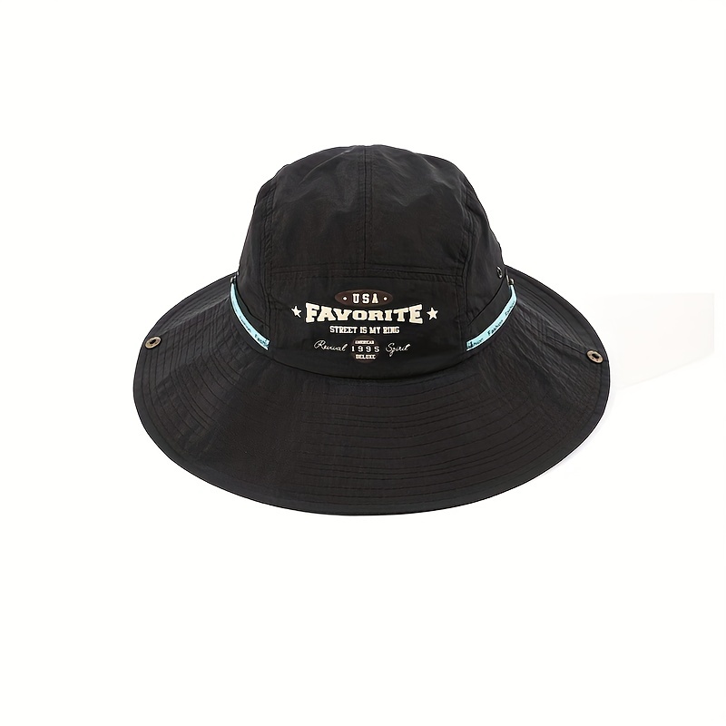 Cowboy Bucket Hat Wide Brim UV Protection Sun Hat