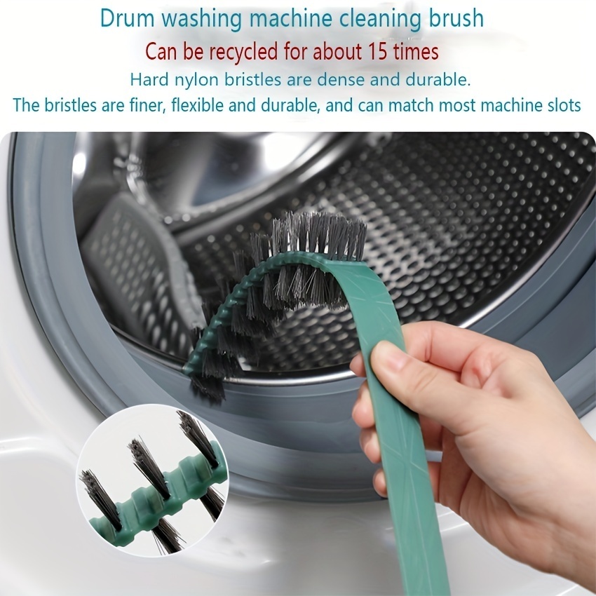 1pc, Drum Washing Machine Cleaning Brush, Washing Machine Inner Cylinder  Inner Wall Cleaning Brush, Special Long Handle Brush, Inner Wall Gap Brush,  C