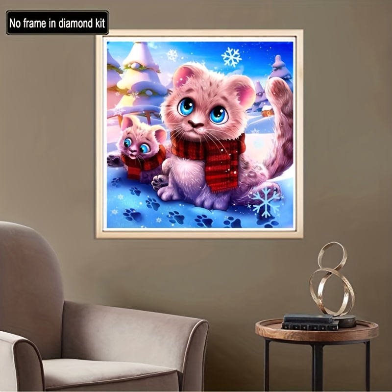 1pc 30*40 Cm/11.81*15.75in 5D Artificial Diamond Painting Set, Dog Pattern  Diamond Painting, Full Rhinestone Painting, No Frame DIY Art Craft Picture