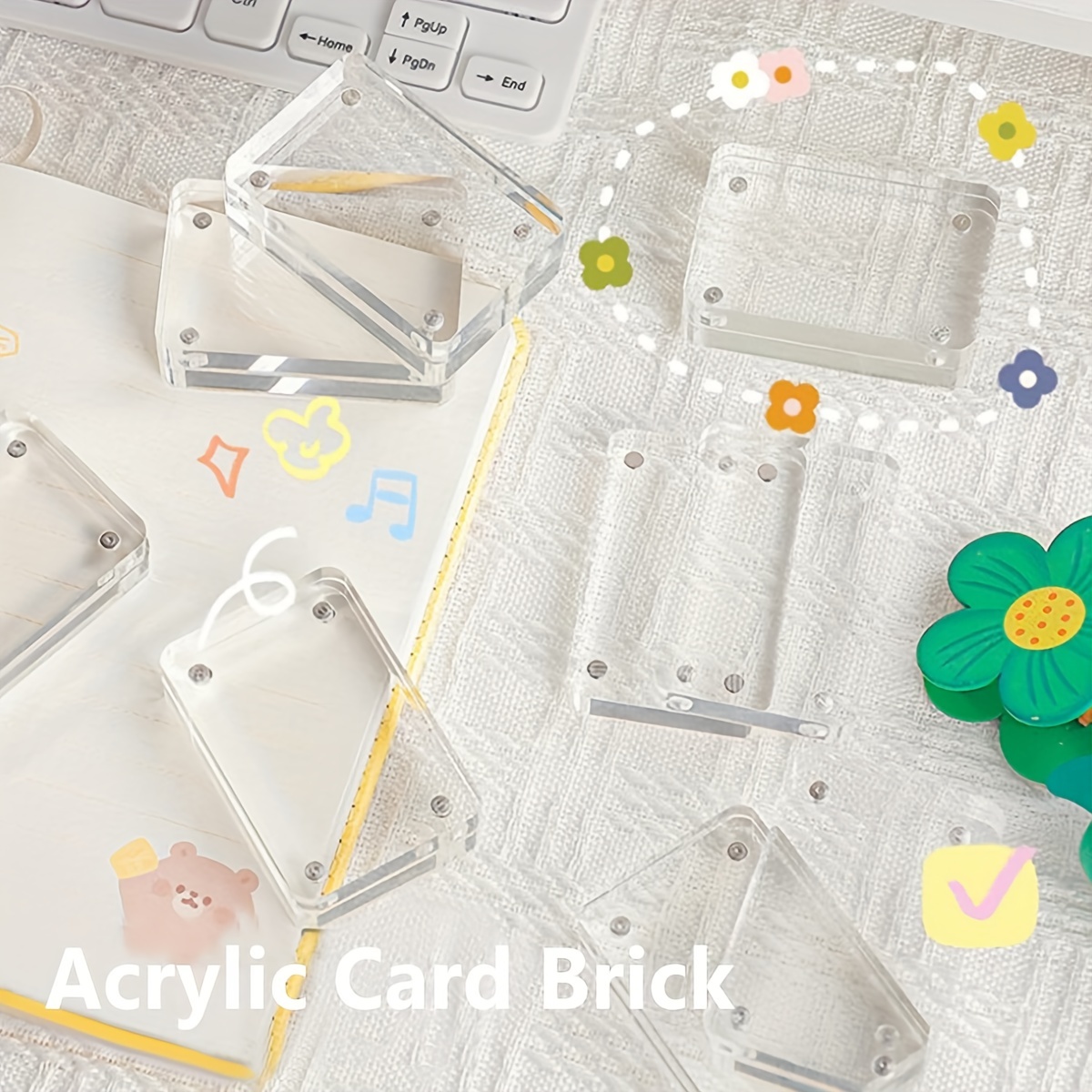 Card Badge Storage Box Transparent Acrylic Lomo - Temu