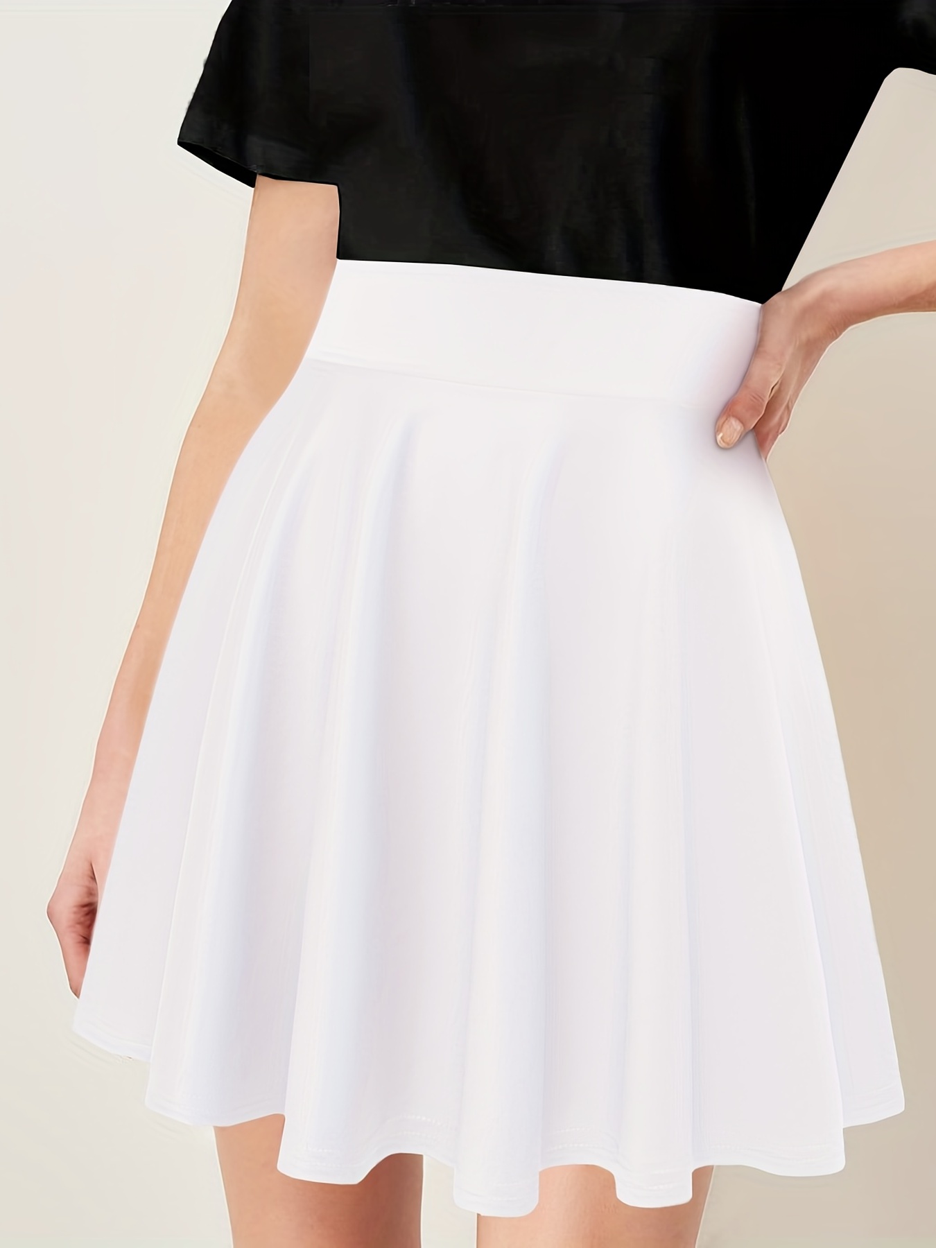 White skater skirt midi sale