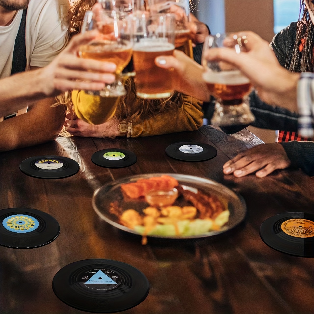 Vintage Vinyl Record Coasters For Drinks - Fun And Functional Bar  Accessories For Home, Party, And Music Lovers - Perfect Housewarming Gifts  - Temu United Arab Emirates