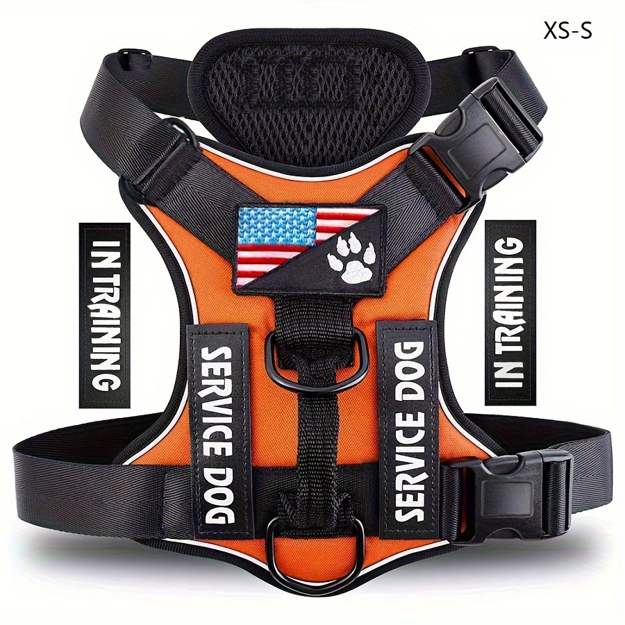 Service Dog in Training Vest, Service Dog Harness, Service Dog Vest for  Large Dogs Breed, Large Tactical Dog Harness with Service Dog Patches