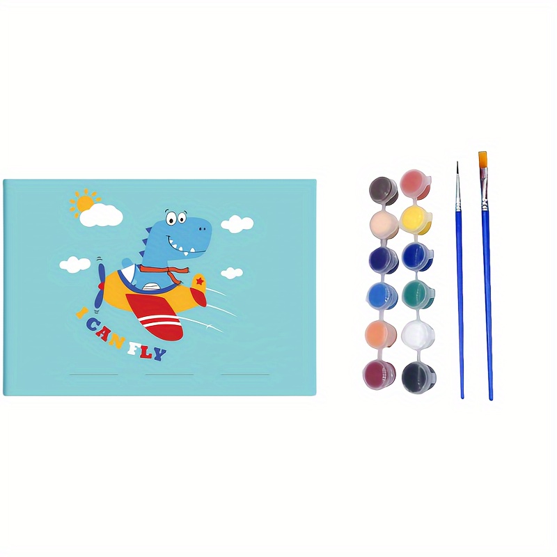 1Set Portable Children Pocket Watercolor Coloring Book with Paint and Brush  Graffiti Coloring Book Set DIY Painting Bookmark Art - AliExpress