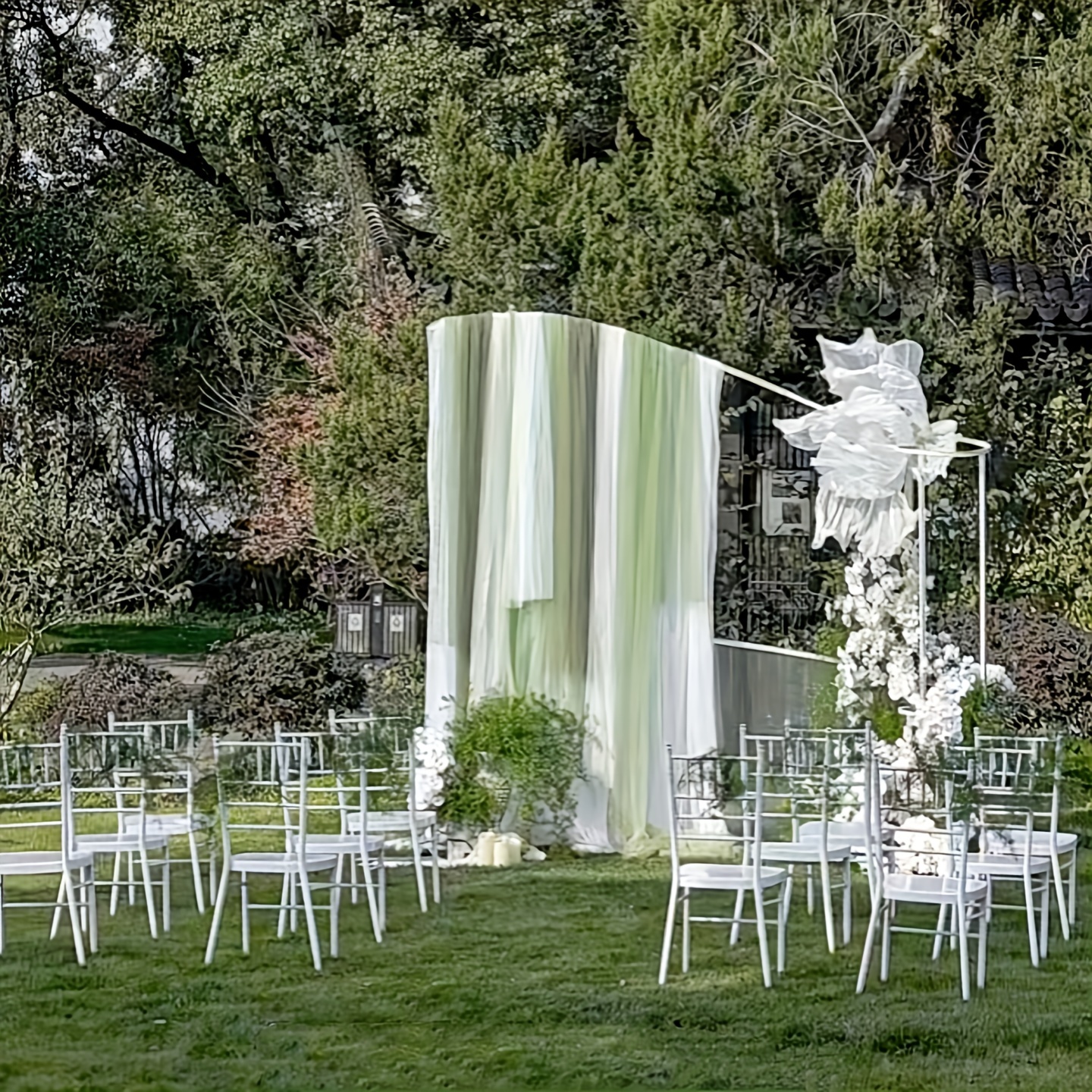 1pc Decoración Cortina Arco Boda (197x63) Tela Cortina - Temu Chile