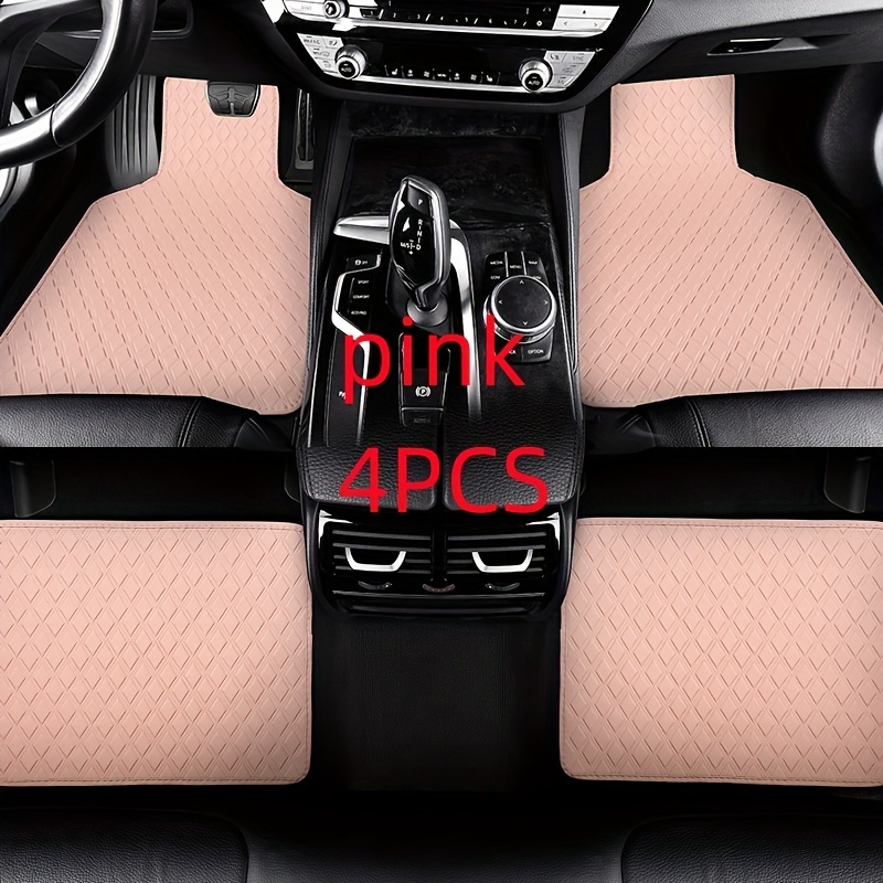 Kaufe Universelle Passform, 4-teiliges PU-Leder-Auto-Bodenmatte,  wasserdichte Fußpolster, Schutz, rutschfeste Vorder- und Hintermatten-Set  für SUV