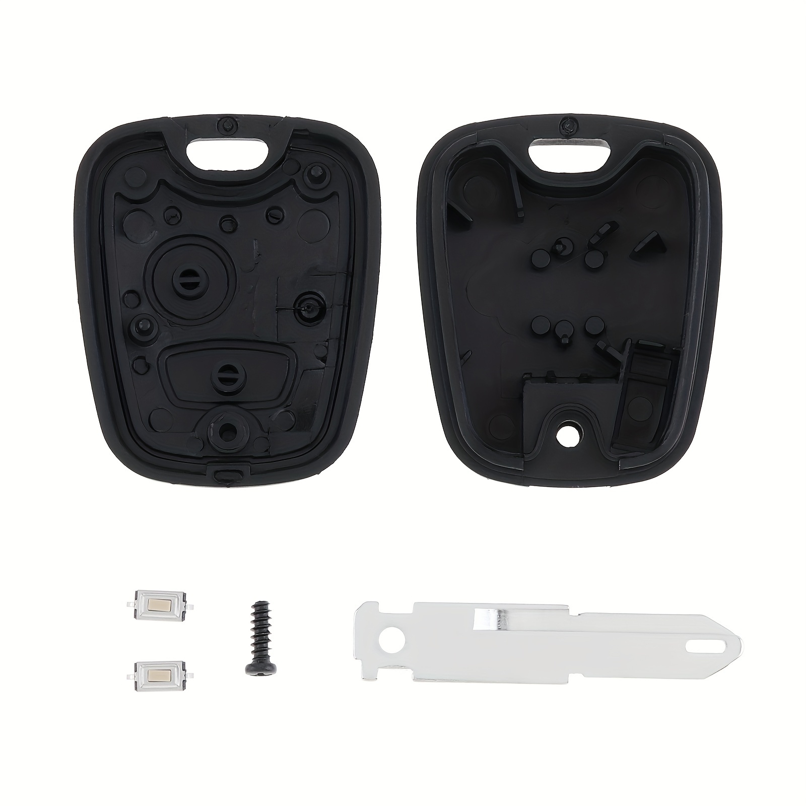 Coque De Clé À Distance De Voiture À 2 Boutons Avec Lame 206 Et 2  Micro-interrupteurs Adaptés Pour Peugeot 106 206 306 406 - Temu Belgium