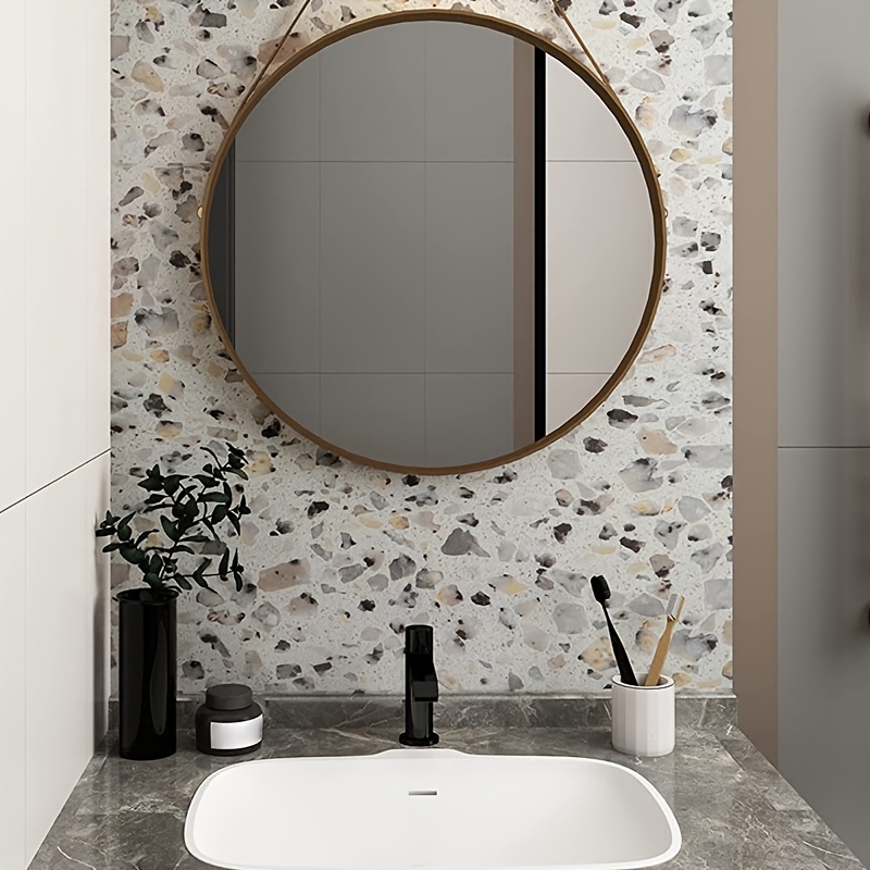 Contact Paper for Walls  Terrazzo, White, Countertops, Gold