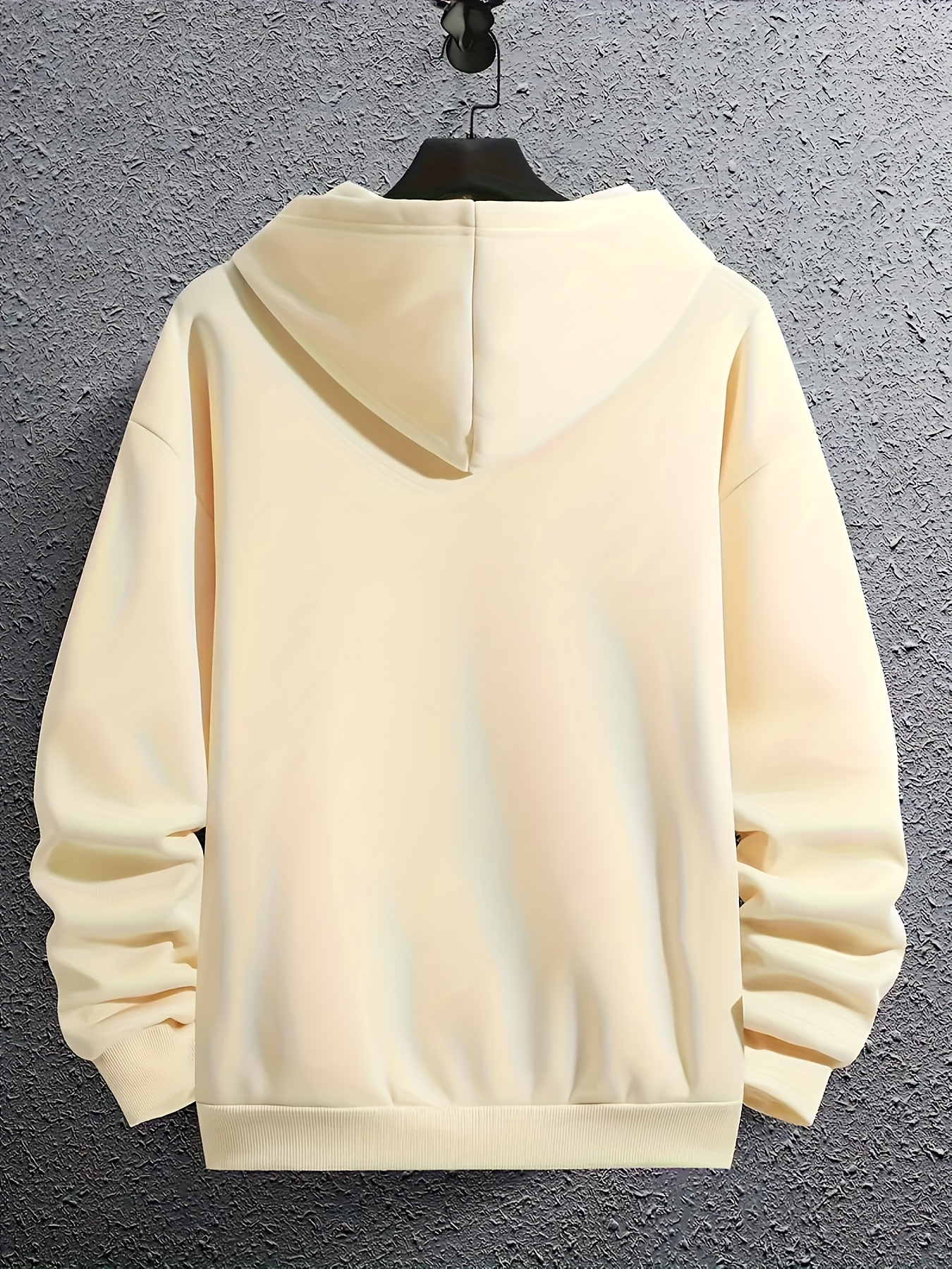 Cream color hot sale hoodie mens