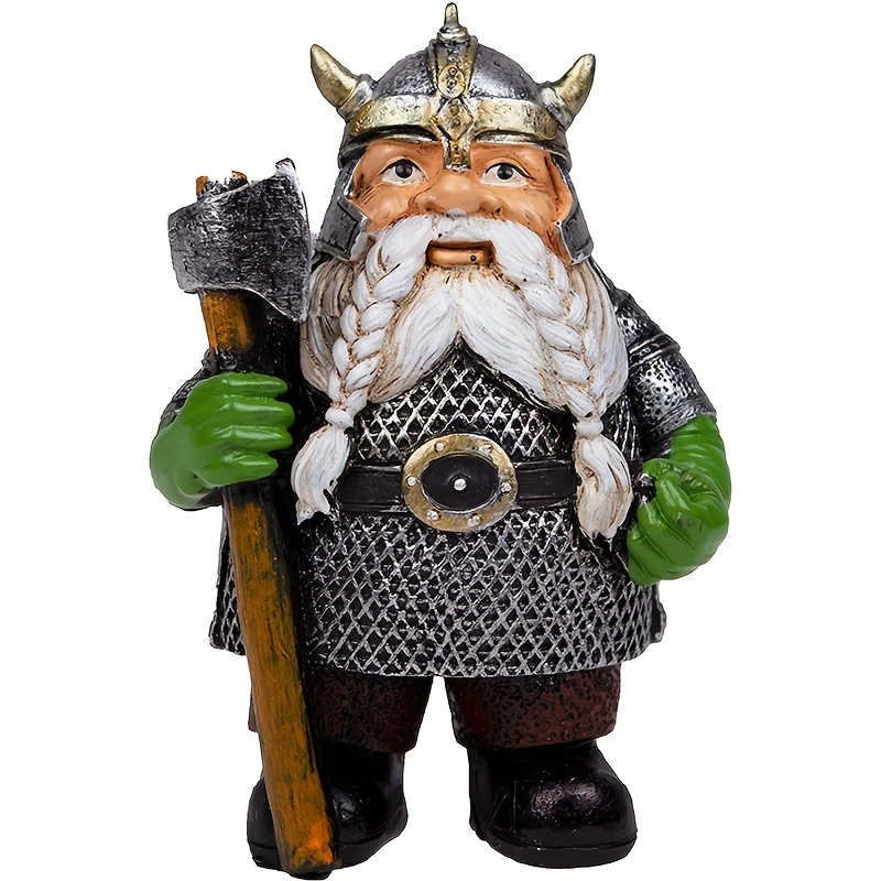 Victor Viking Warrior Dwarf Gnome Statue: Add A Touch Of Nordic