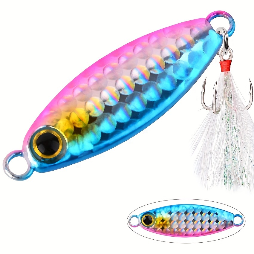 1pcs Metal Jig Fishing Lure Weights 10g-80g Trolling Hard Bait