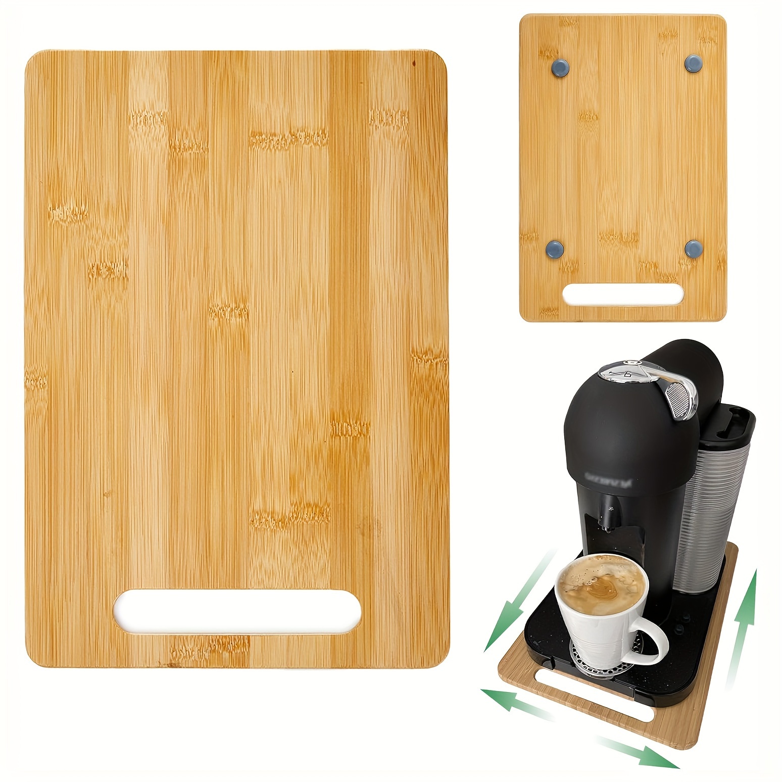 1pc, Appliance Slider Sliding Tray, Kitchen Bamboo Appliance Slider,  Sliding Tray For Coffee Maker, Mixer, Toaster, Kitchen Countertop Appliance  Rolling Tray, Coffee Pot Slider Tray With Wheels, Today's Best Daily Deals