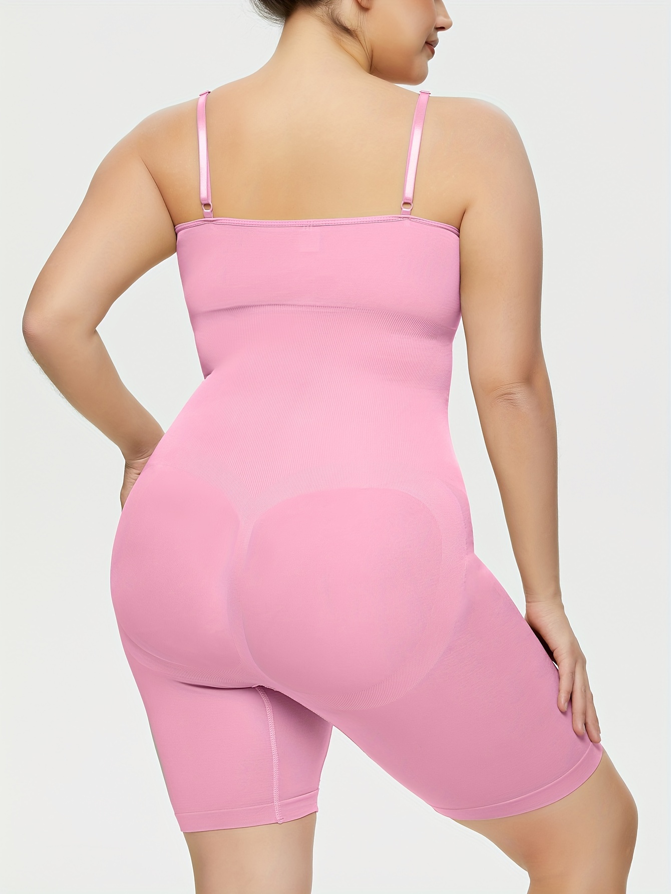 SBYOJLPB Women's Shapewear Fashion Women's Plus Size Boned Corsets Shapewear  Outfit Solid Sexy Underwear Shapewear Hot Pink 14-16(XXXL) 