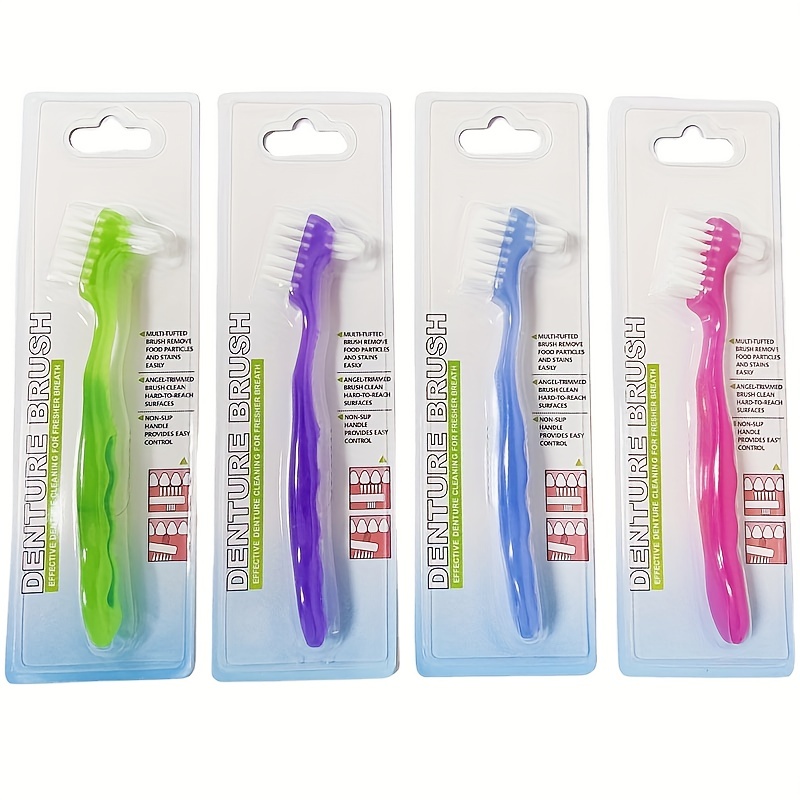 Denture Cleaning Toothbrush Orthodontic Double sided Toothbrush