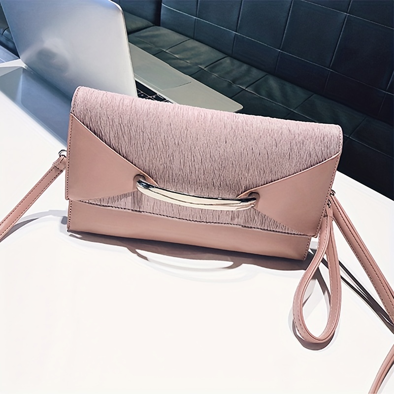 Luxury Roll Up Flap Clutch Bag, Soft Pu Leather Evening Bags, Trend Large  Capacity Purse For Women - Temu