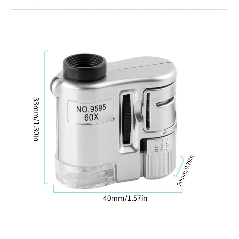 60x Handheld Magnifying Glass Mini Pocket Microscope - Temu