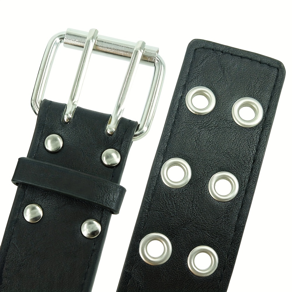 Punk Chain Belt with Adjustable Double Eyelet Grommet