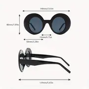 oversized round fashion sunglasses for women men vintage jelly color shades party favors decorative glasses props details 0