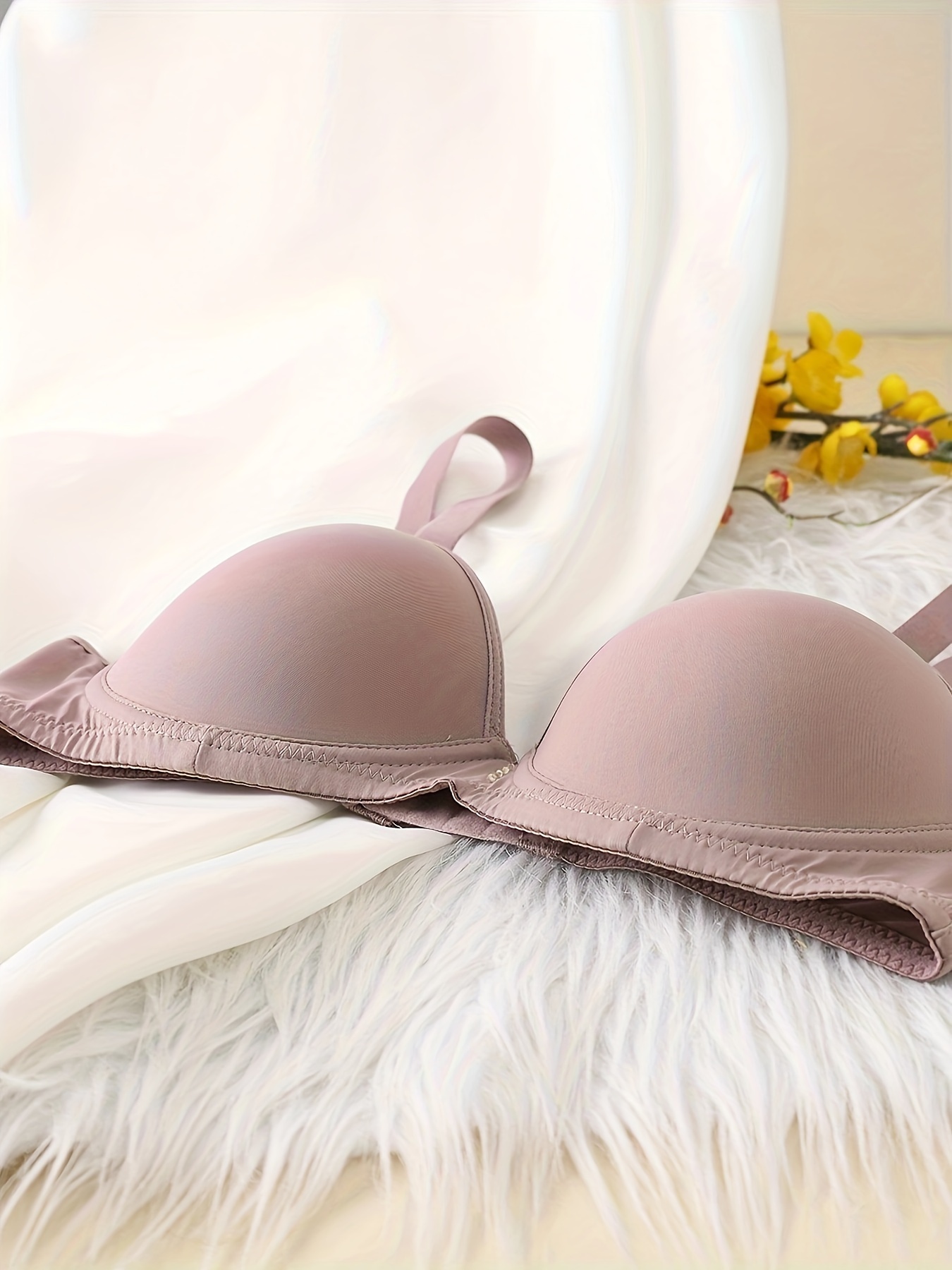 2Pieces LeeWear Everyday Use wireless non padded t-shirt bra cotton spandex  Red Black Apricot Pink color comfortable lingerie Women's Love The Lift  Push Up & in Demi Bra Everyday 01_06_06BR22105_Qty02