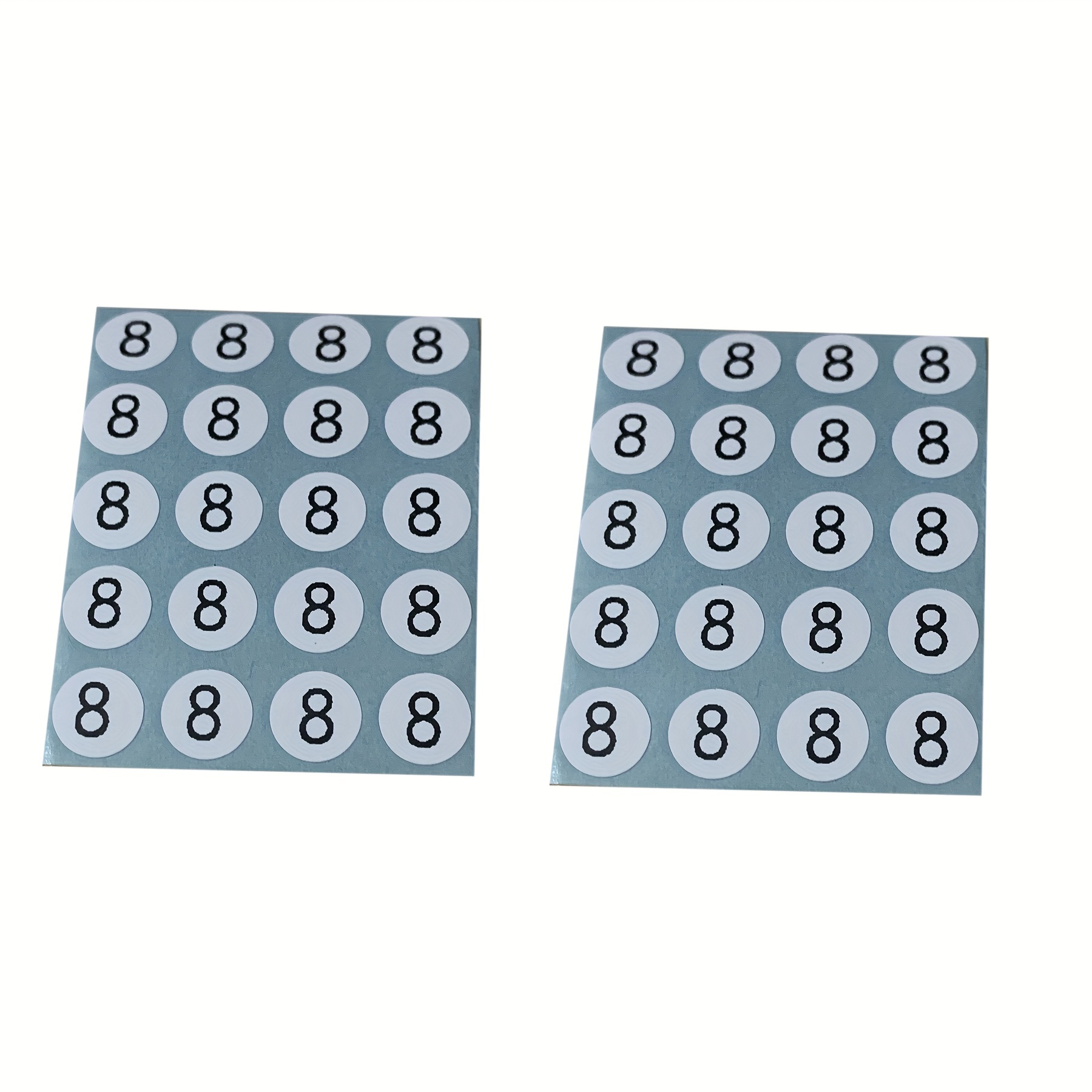 Digital Label Sticker Small Number Stickers Round Adhesive - Temu