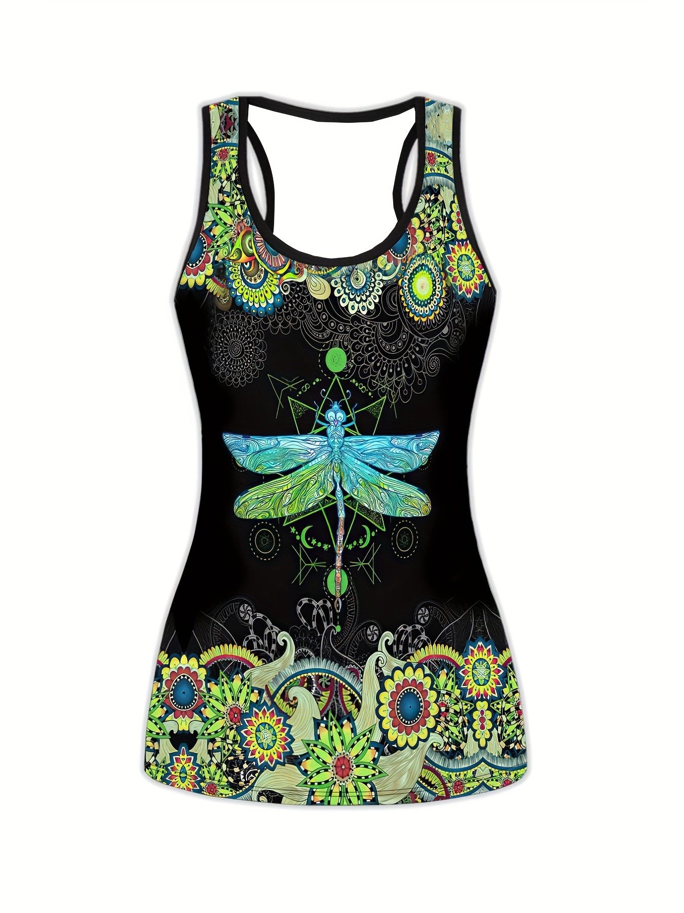 Plus Size Sports Outfits Set Women's Plus Butterfly Mandala - Temu