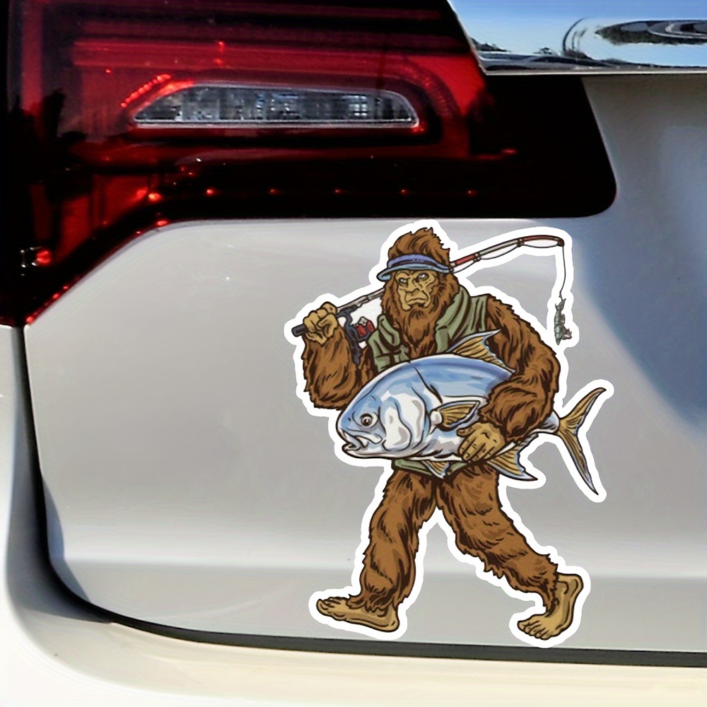 Largemouth Bass Fishing Car Sticker Angler Outdoors Forest - Temu