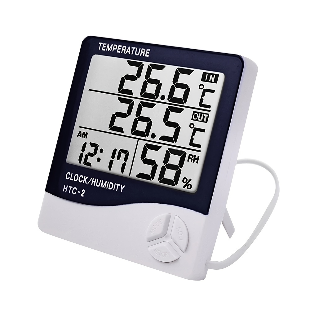 LCD Electronic Digital Temperature Humidity Meter Indoor Outdoor