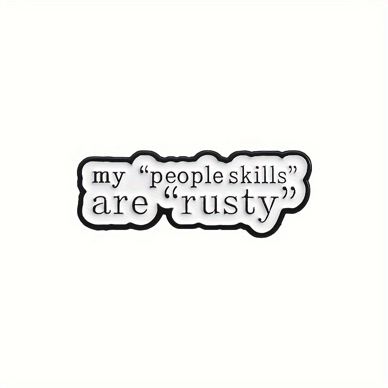 Creative Letter Short Sentence Brooches Cool Badges Clothes Temu