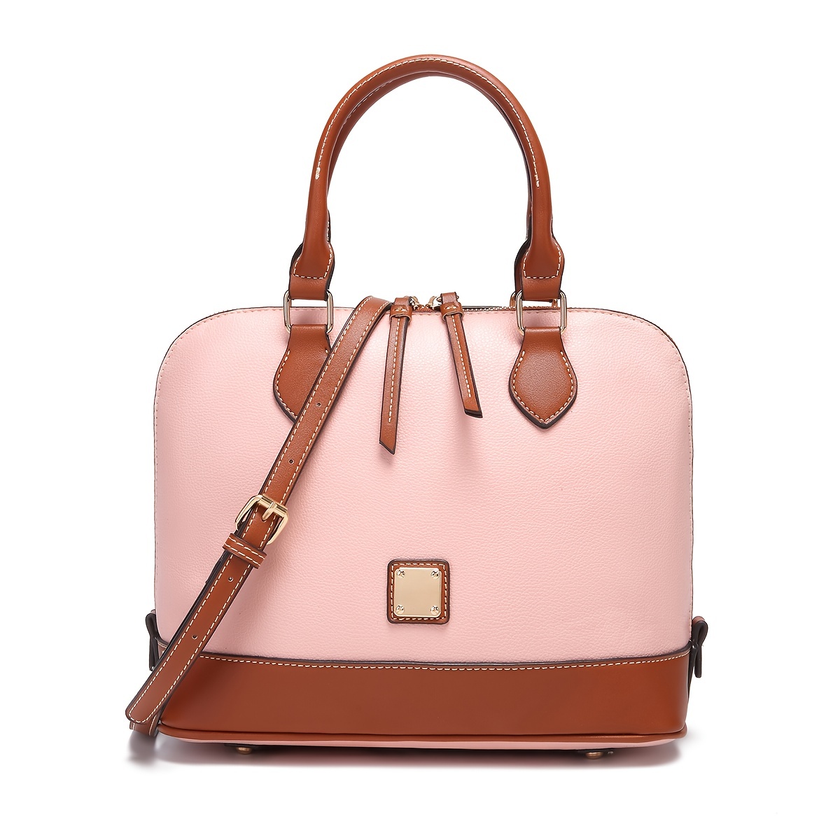 Vintage Colorblock Bag, Western Shoulder Flap Bag, All-match Women's Pu  Leather Purse - Temu