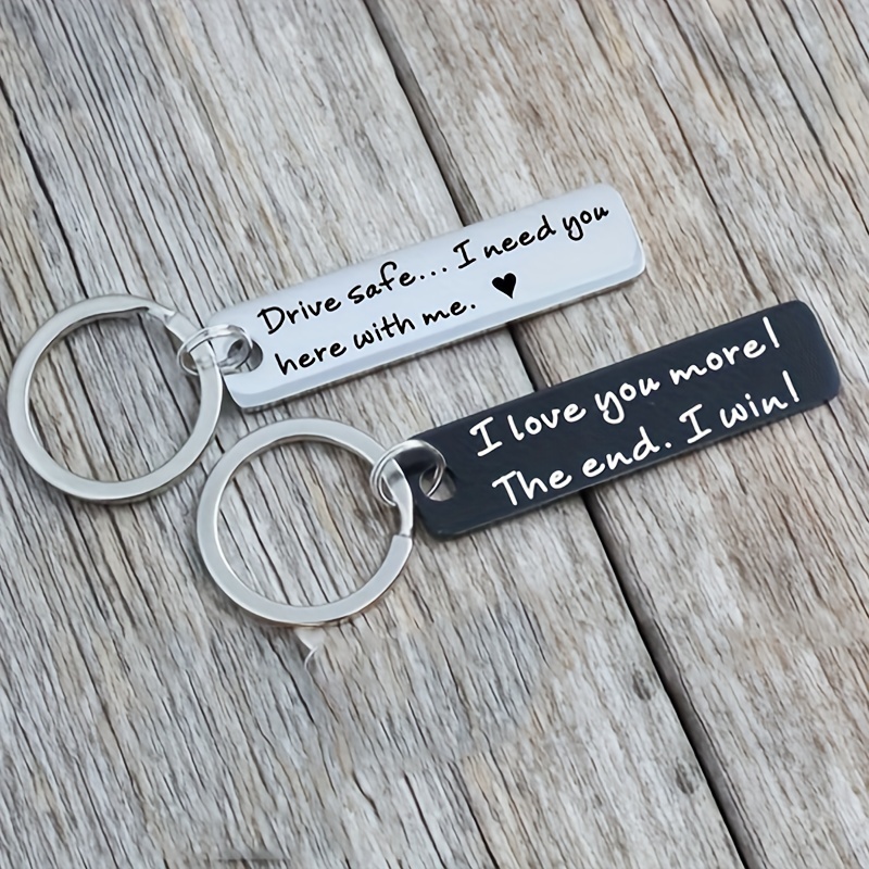 Porte-clés Drive Safe I Need You Here - Cadeau pour homme et femme -  Conduisez