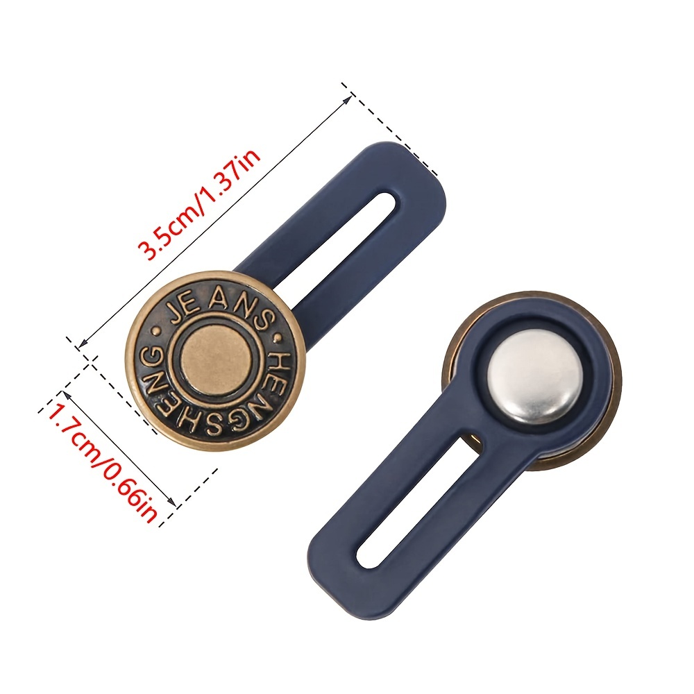 Metal Button Extender For Pants Jeans Free Sewing Adjustable