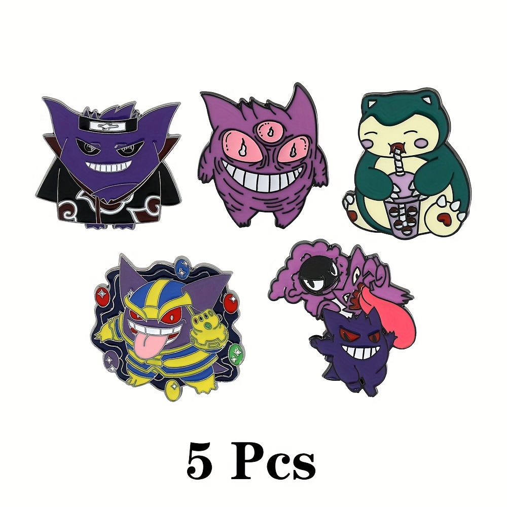 Pokemon Pins Pikachu Badges Cute Gengar Snorlax Brooches Enamel Pin Hats  Clothes Backpack Decoration Jewelry Accessories - AliExpress