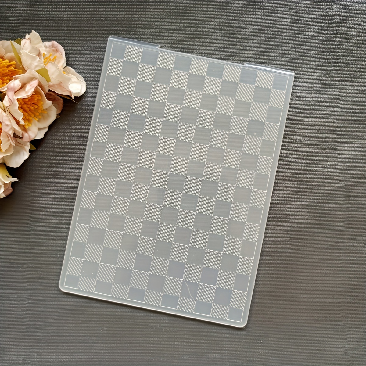 Square Grid/Twill Grid Embossed Folder Plastic Embossing Folders For Card  Making Embossing Machine Template For Scrapbook Paper Craft Album Stamps